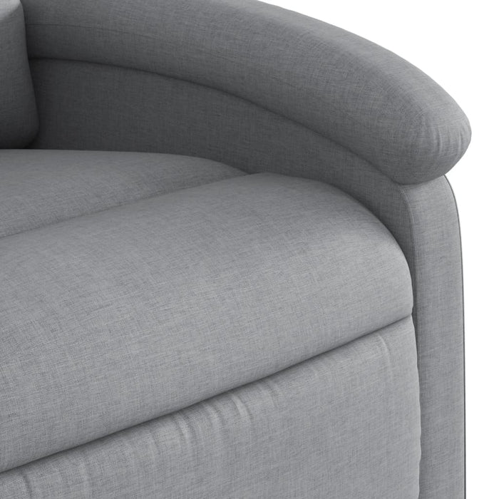 Fotoliu rabatabil electric, gri deschis, textil - WALTI WALTI
