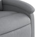 Fotoliu rabatabil electric, gri deschis, textil - WALTI WALTI