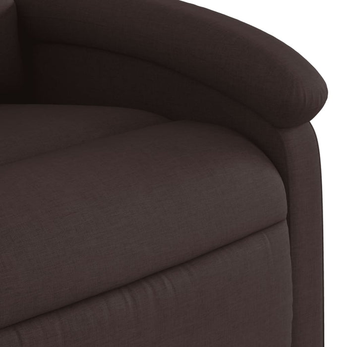 Fotoliu rabatabil electric, maro închis, material textil - WALTI WALTI
