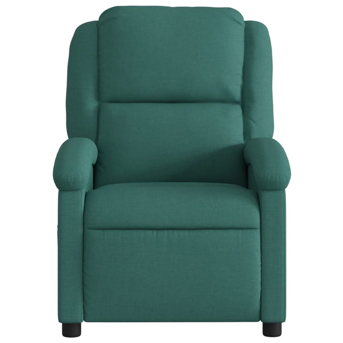 Fotoliu rabatabil electric, verde închis, material textil WALTI
