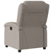 Fotoliu rabatabil electric, gri taupe, material textil - WALTI WALTI