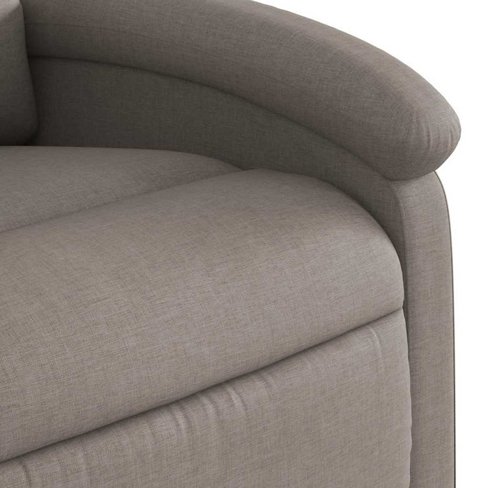 Fotoliu rabatabil electric, gri taupe, material textil - WALTI WALTI