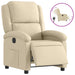 Fotoliu rabatabil electric, crem, material textil - WALTI WALTI