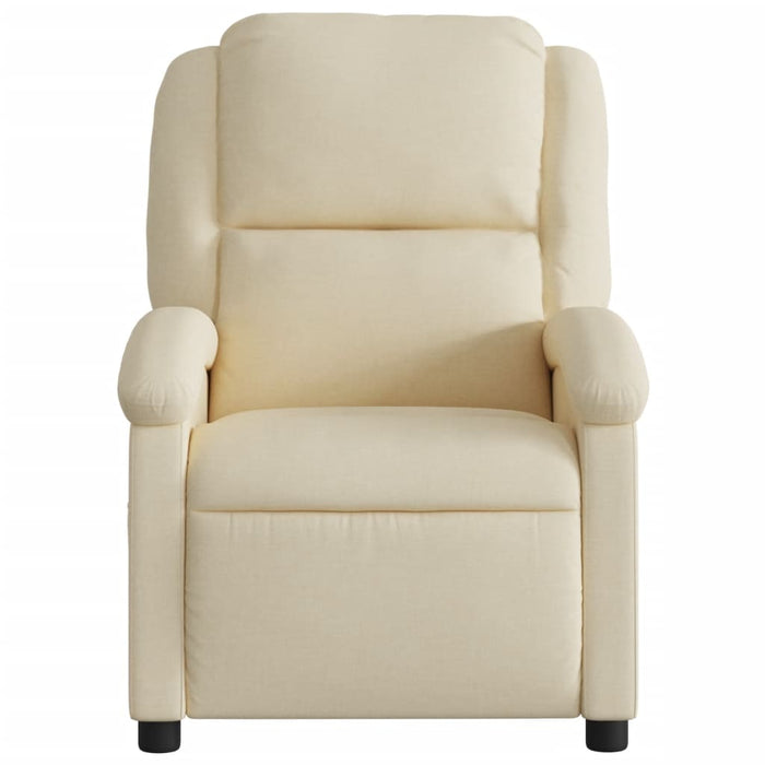Fotoliu rabatabil electric, crem, material textil - WALTI WALTI