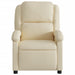 Fotoliu rabatabil electric, crem, material textil - WALTI WALTI
