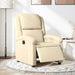 Fotoliu rabatabil electric, crem, material textil - WALTI WALTI