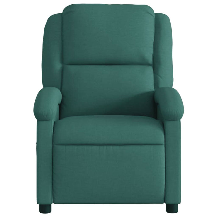 Fotoliu electric de masaj rabatabil, verde închis, textil - WALTI WALTI
