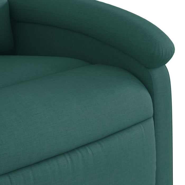 Fotoliu electric de masaj rabatabil, verde închis, textil WALTI