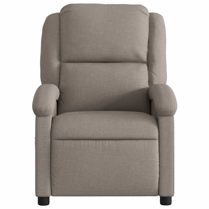 Fotoliu electric de masaj rabatabil, gri taupe, textil WALTI