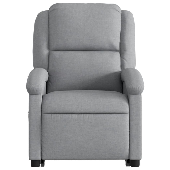 Fotoliu rabatabil cu ridicare, gri deschis, material textil - WALTI WALTI