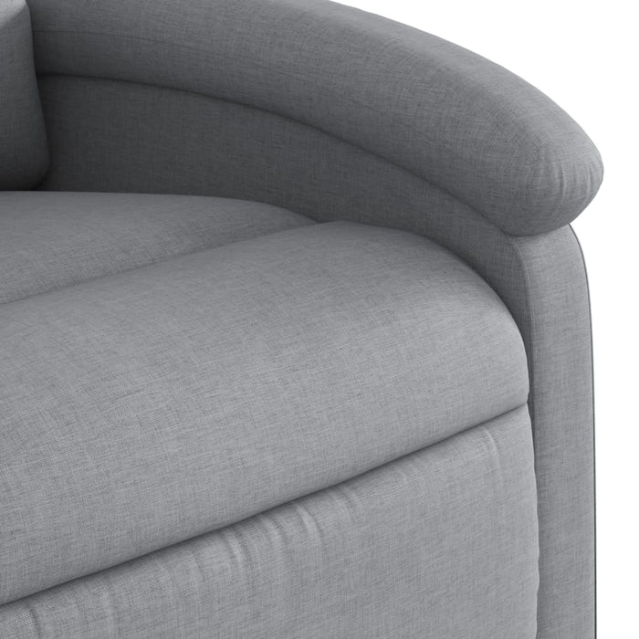 Fotoliu rabatabil cu ridicare, gri deschis, material textil - WALTI WALTI