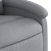 Fotoliu rabatabil cu ridicare, gri deschis, material textil - WALTI WALTI