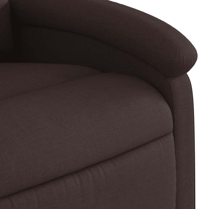 Fotoliu rabatabil cu ridicare pe verticală, maro închis, textil WALTI