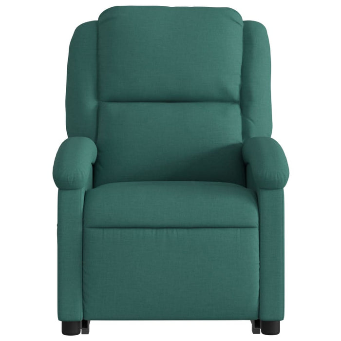 Fotoliu rabatabil ridicare pe verticală, verde închis, textil - WALTI WALTI