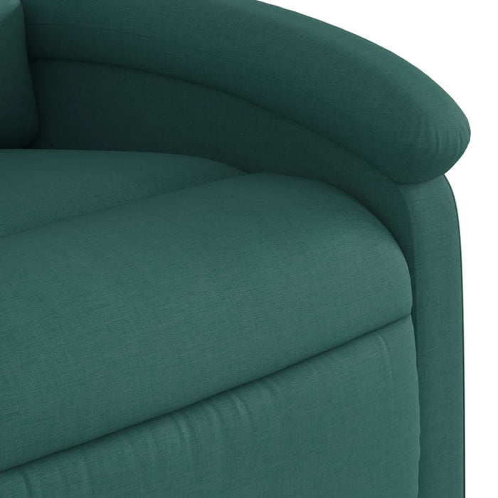Fotoliu rabatabil ridicare pe verticală, verde închis, textil - WALTI WALTI
