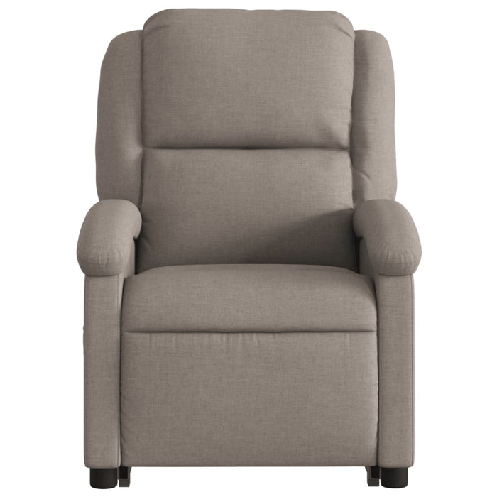 Fotoliu rabatabil cu ridicare pe verticală, gri taupe, textil - WALTI WALTI