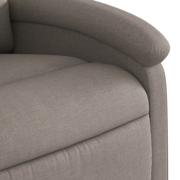 Fotoliu rabatabil cu ridicare pe verticală, gri taupe, textil - WALTI WALTI