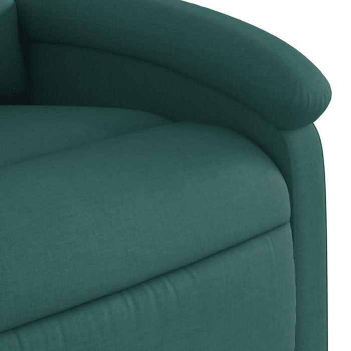 Fotoliu rabatabil de masaj, cu ridicare, verde închis, textil - WALTI WALTI