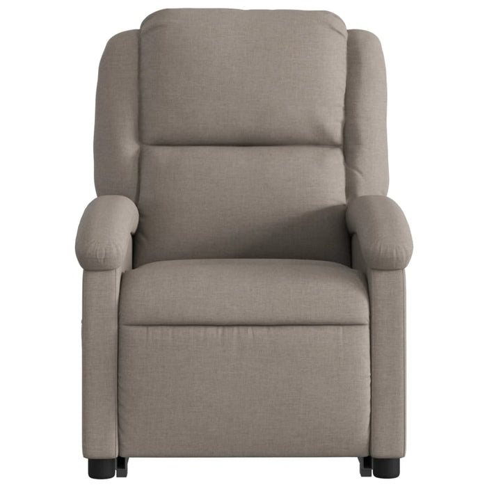 Fotoliu electric rabatabil cu ridicare, gri taupe, textil WALTI