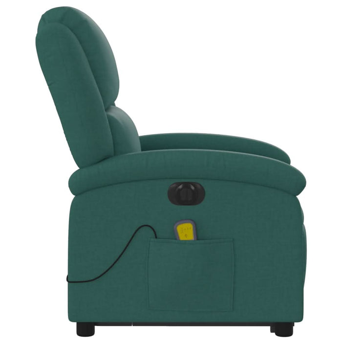 Fotoliu electric masaj rabatabil / ridicare verde închis textil - WALTI WALTI