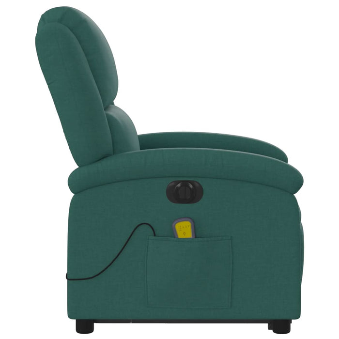 Fotoliu electric masaj rabatabil / ridicare verde închis textil - WALTI WALTI