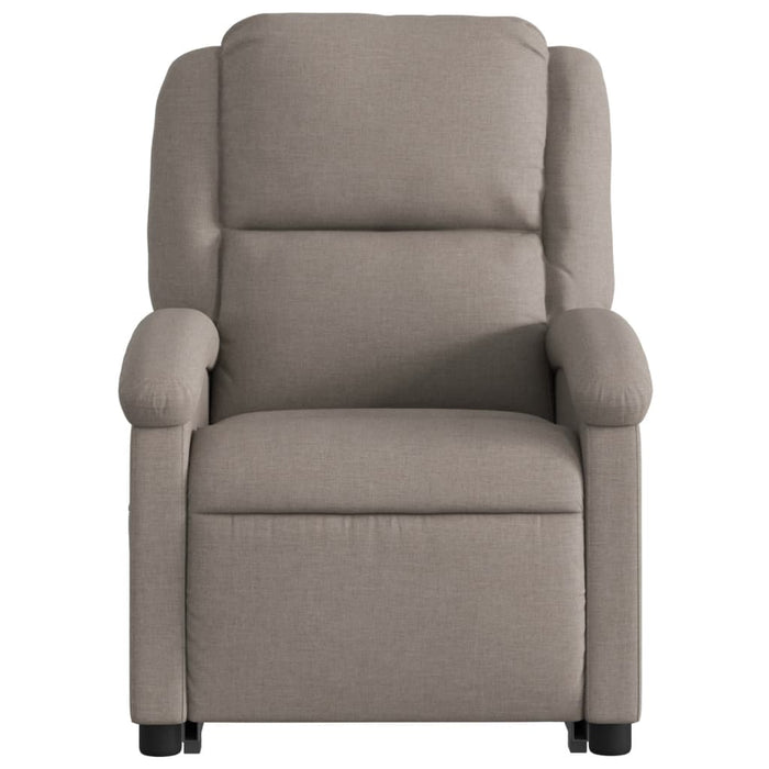 Fotoliu electric masaj rabatabil cu ridicare, gri taupe, textil - WALTI WALTI