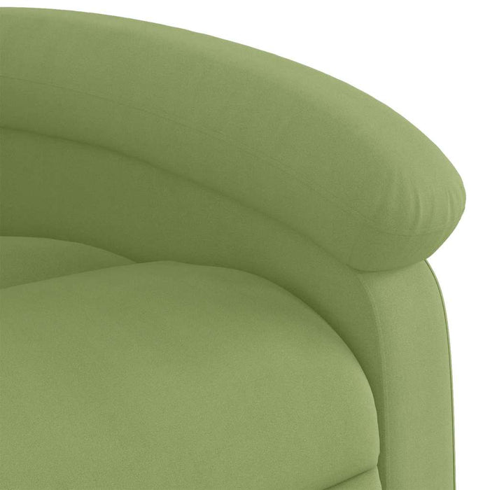 Fotoliu electric rabatabil cu ridicare, verde deschis, catifea WALTI