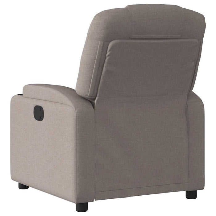 Fotoliu rabatabil electric, gri taupe, material textil - WALTI WALTI