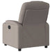 Fotoliu rabatabil electric, gri taupe, material textil - WALTI WALTI