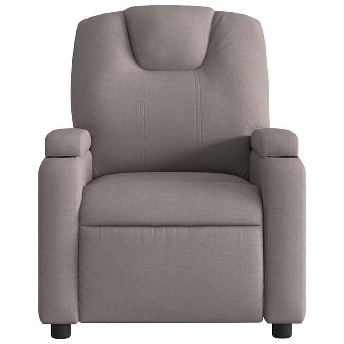 Fotoliu rabatabil electric, gri taupe, material textil - WALTI WALTI