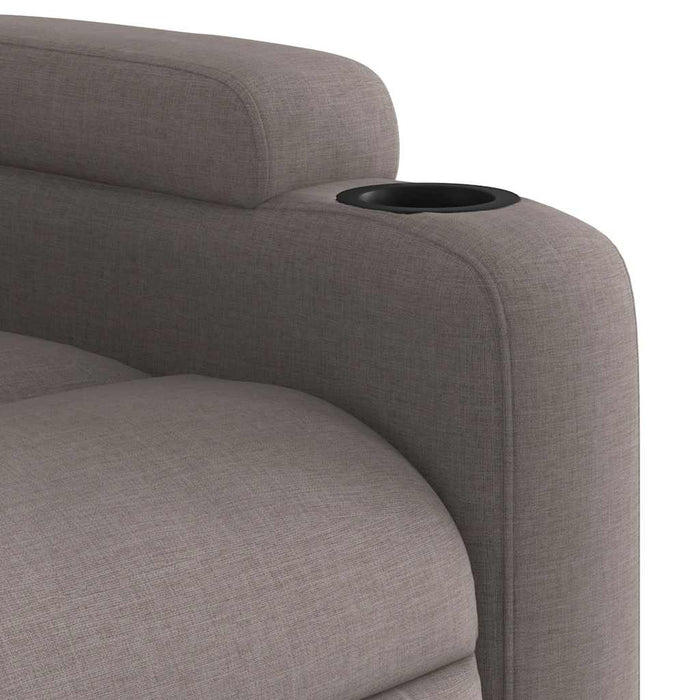 Fotoliu rabatabil electric, gri taupe, material textil - WALTI WALTI