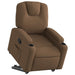 Fotoliu rabatabil cu ridicare pe verticală, maro, textil - WALTI WALTI
