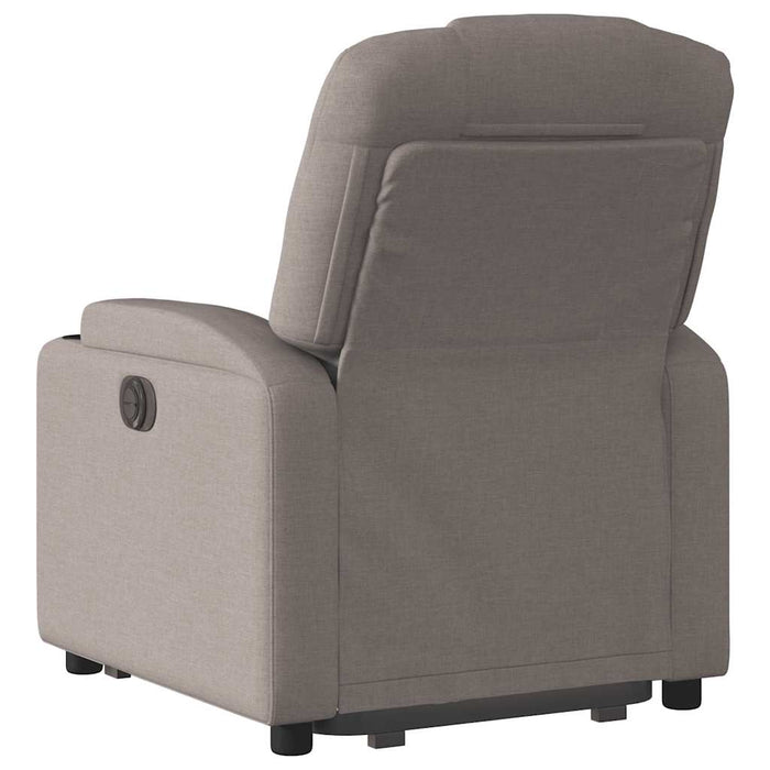 Fotoliu rabatabil cu ridicare pe verticală, gri taupe, textil - WALTI WALTI