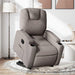 Fotoliu electric rabatabil cu ridicare, gri taupe, textil - WALTI WALTI
