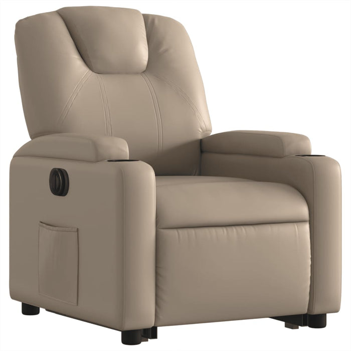 Fotoliu rabatabil electric cu ridicare, cappuccino WALTI