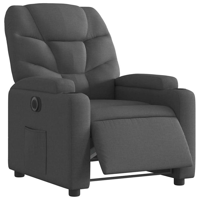Fotoliu rabatabil electric, negru, material textil - WALTI WALTI