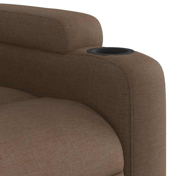 Fotoliu rabatabil electric, maro, material textil - WALTI WALTI