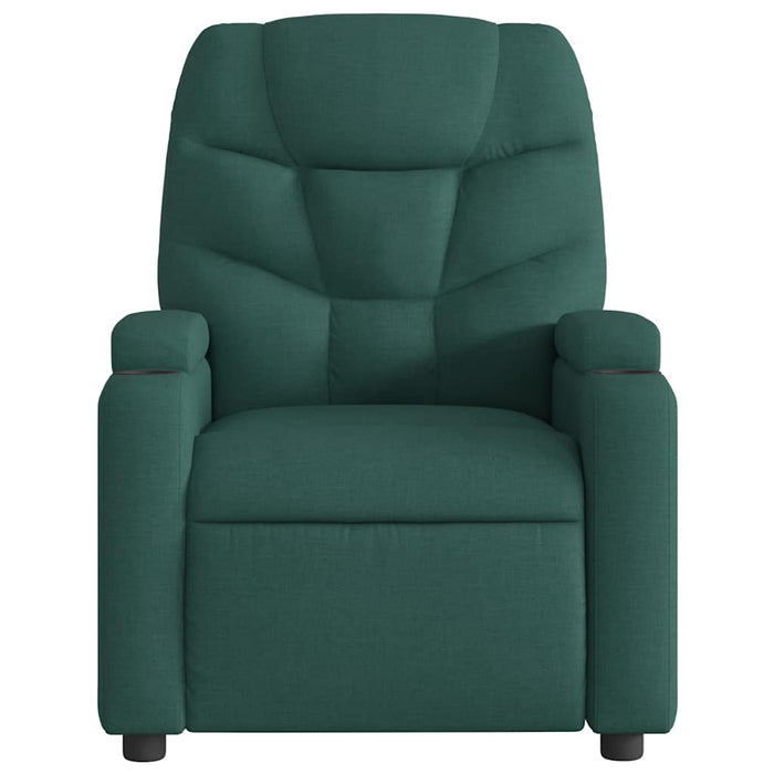 Fotoliu rabatabil electric, verde închis, material textil - WALTI WALTI