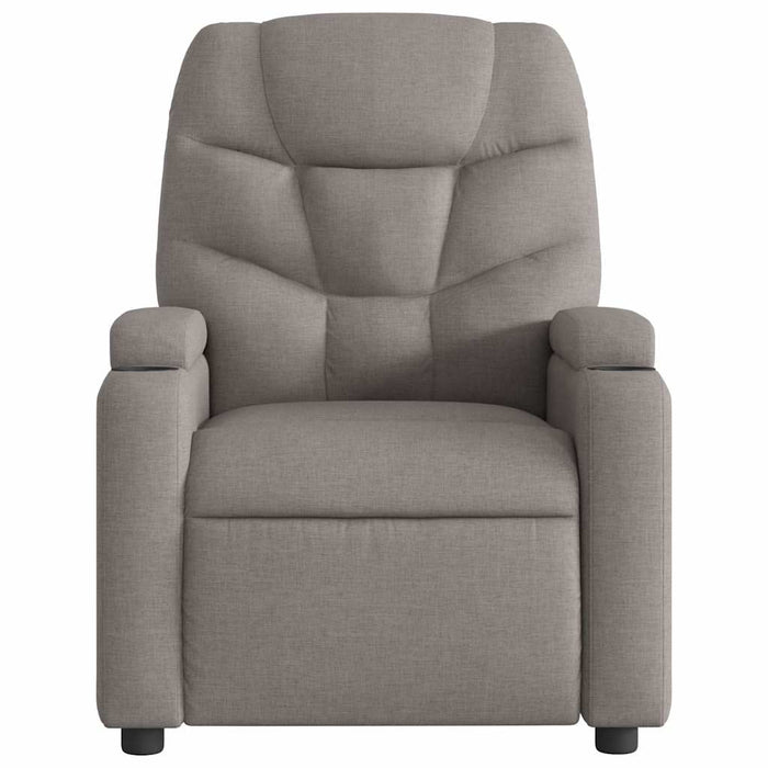 Fotoliu rabatabil electric, gri taupe, material textil - WALTI WALTI