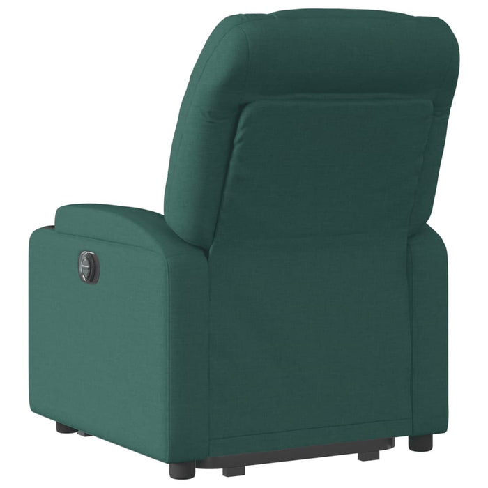 Fotoliu rabatabil ridicare pe verticală, verde închis, textil - WALTI WALTI
