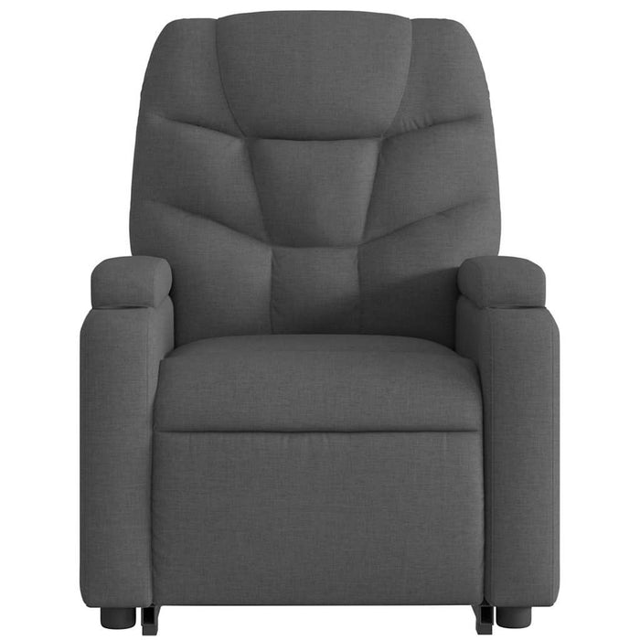 Fotoliu electric rabatabil cu ridicare, gri închis, textil - WALTI WALTI