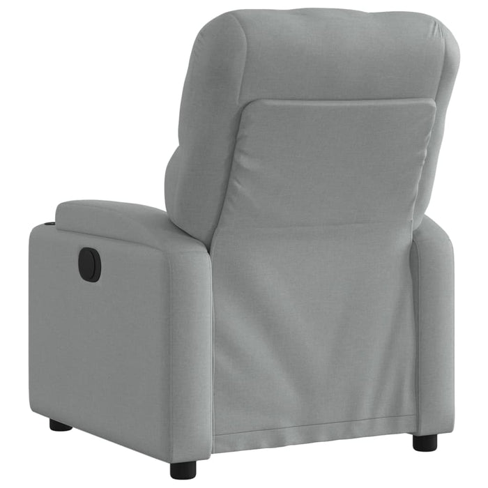 Fotoliu rabatabil electric, gri deschis, textil - WALTI WALTI