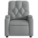 Fotoliu rabatabil electric, gri deschis, textil - WALTI WALTI