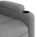 Fotoliu rabatabil electric, gri deschis, textil - WALTI WALTI