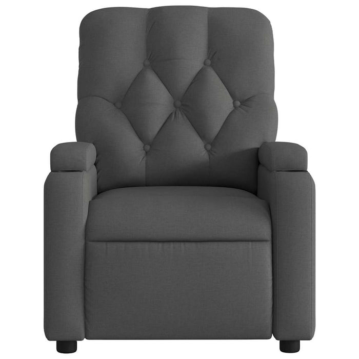 Fotoliu rabatabil electric, gri închis, material textil - WALTI WALTI