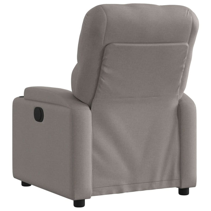 Fotoliu rabatabil electric, gri taupe, material textil - WALTI WALTI