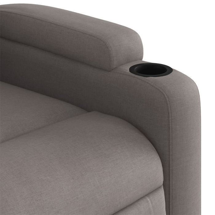 Fotoliu rabatabil electric, gri taupe, material textil - WALTI WALTI