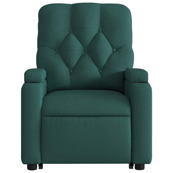 Fotoliu rabatabil ridicare pe verticală, verde închis, textil WALTI