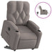 Fotoliu electric rabatabil cu ridicare, gri taupe, textil - WALTI WALTI