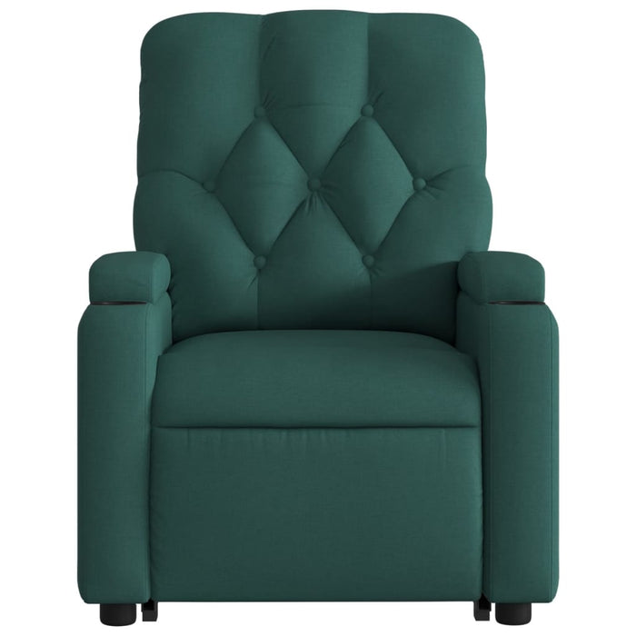 Fotoliu electric masaj rabatabil / ridicare verde închis textil - WALTI WALTI